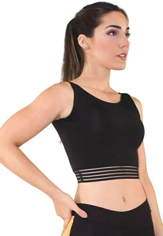 Cropped Fitness Preto