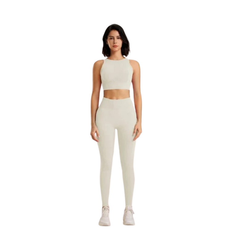 Conjunto Fitness Feminino - Leggings de Cintura Alta e Top