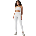 Conjunto Fitness Feminino - Legging Cintura Alta e Top de um ombro