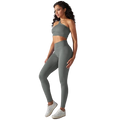 Conjunto Fitness Feminino - Legging Cintura Alta e Top de um ombro