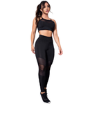 Conjunto Legging e Top com Tela Estilizada
