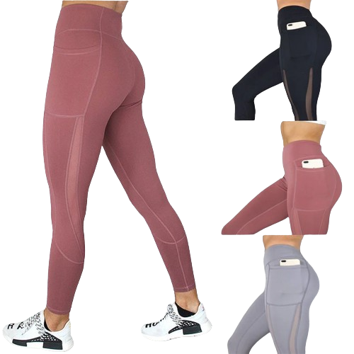 Calça Legging Feminina Fitness Com Bolso Lateral