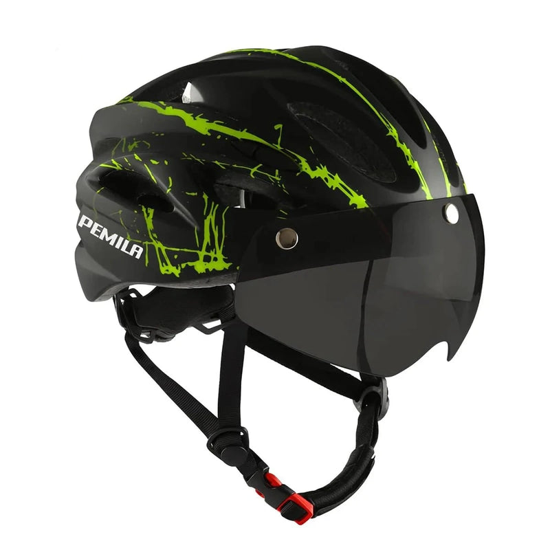 Capacete de Segurança para Ciclismo com Lente Removível