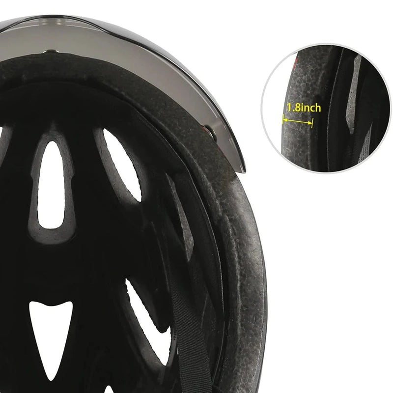 Capacete de Segurança para Ciclismo com Lente Removível