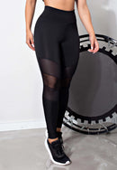 Conjunto Legging e Top com Tela Estilizada